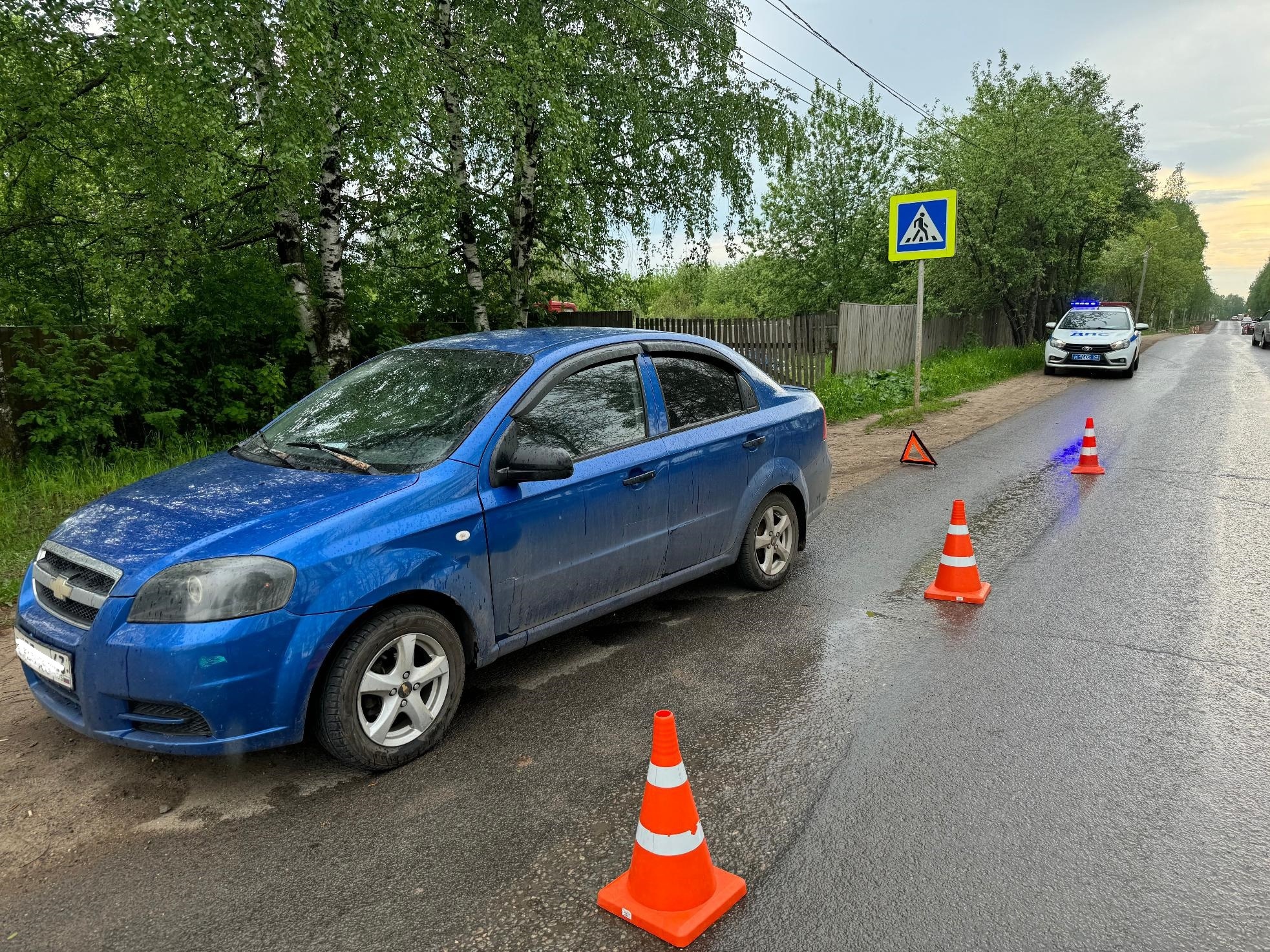В Кирове появилось видео ДТП, в котором пострадала восьмилетняя велосипедистка